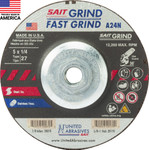5x1/4x7/8" A24N Type 27 SS Grinding Wheel