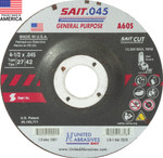 4-1/2.045x7/8" Type 27 A/O Cut Off Wheel (Sait)
