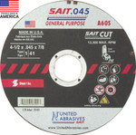 4-1/2x.045x7/8" Type 1 A60S Metal Cut-Off Wheel - Sait