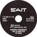 7x1/16x5/8" Type 1 A36T Metal Cut-Off Wheel