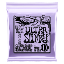 Ernie Ball Ultra Slinky Nickelwound Electric Guitar String, 10-48 Gauge