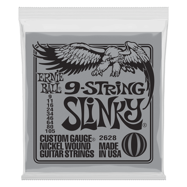 Ernie Ball Slinky Nickel Wound Electric Guitar 9-String 9-105 Gauge