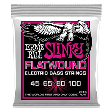 Ernie Ball Super Slinky Flatwound Electric Bass Strings - 45-100 Gauge