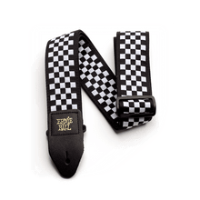 Ernie Ball Black and White Checkered Strap
