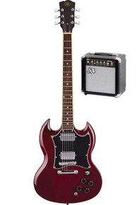SX SG Electric Guitar Package with Amplifier 