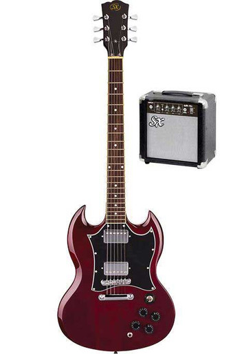 SX SG Electric Guitar Package with Amplifier