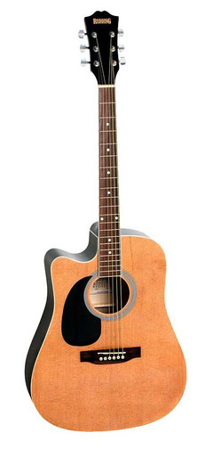 Redding Cedar Top Dreadnaught Semi Acoustic Left Handed Guitar