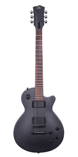 SX Les Paul Set Neck Guitar in Matte Black Finish