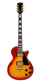SX Les Paul set neck guitar in Cherry Sunburst and Gold Hardware