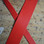 Red 2.5" Leather Guitar Strap