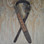 Leaves Embroidered Brown Suede Guitar Strap