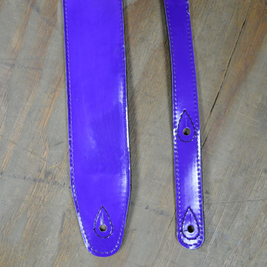 2.5" Purple Patent Finish Guitar Strap