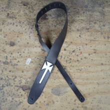 Cross Leather Inlay Strap