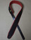 2.5" Padded Upholstery Leather Guitar Strap Black & Red