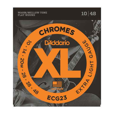 D'Addario Chromes Electric Guitar Flat wound Strings 10-48