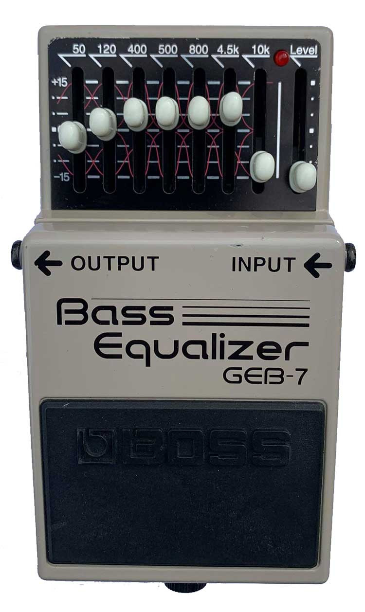 BOSS GEB7 Bass Equalizer Electric Bass Guitar Pedal Guitar Village