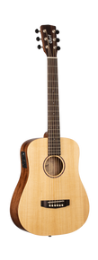 Cort Earth Mini E Adirondack OP Semi Acoustic Electric Guitar in Gig Bag