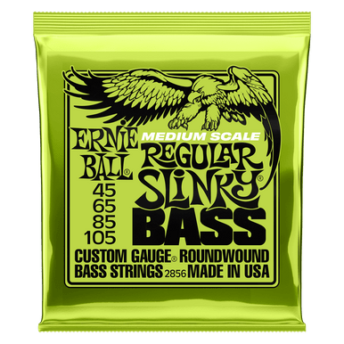 Ernie Ball Regular Slinky Nickel Wound Medium Scale Bass Strings - 45-105 Gauge