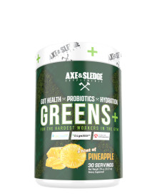 AXE & SLEDGE GREENS+ A HINT OF PINEAPPLE, 30 SERVINGS