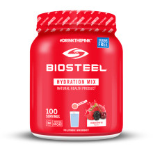 BIOSTEEL HYDRATION MIX ESSENTIAL ELECTROLYTES SUGAR FREE MIXED BERRY, 100 SERVINGS