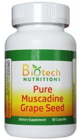 BIOTECH NUTRITIONS PURE MUSCADINE GRAPE SEED, 90 CAPSULES