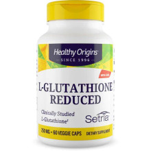 HEALTHY ORIGINS L-GLUTATHIONE REDUCED 250MG, 60 VEGETABLE CAPSULES