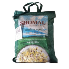 10 lb Premium Aged Basmati Rice , Green - Shomal