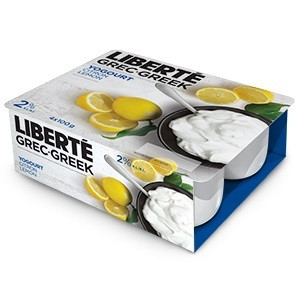 Greek Yogurt Lemon 2% - 4 X 100 gr - Liberté