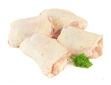 Halal bone-in skin-on Chicken Thighs 1kg
