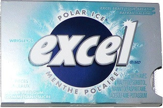 Sugar-Free Gum, Polar Ice, 12 Count - Excel