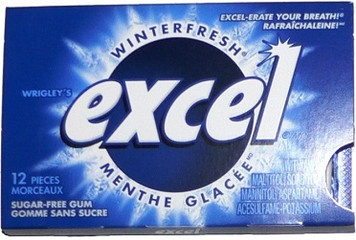 Sugar-Free Gum, Winterfresh, 12 Count - Excel