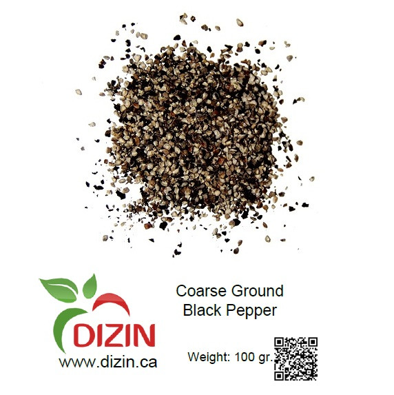 Coarse Ground Black Pepper 100 gr DIZIN Online Store