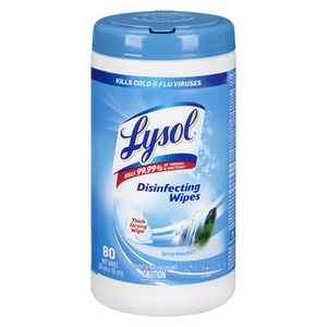 Disinfecting Wipes, Spring Waterfall (80 ea) - LYSOL 