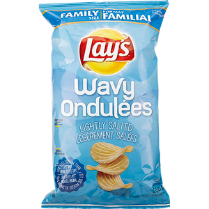 Wavy Potato Chips, Lightly Salted (255 g) - LAY'S 