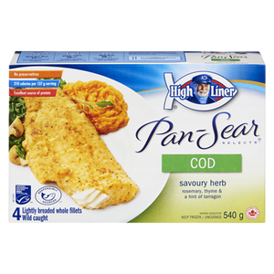 Pan Sear Selects Cod, Savoury Herb (540 g) - High liner