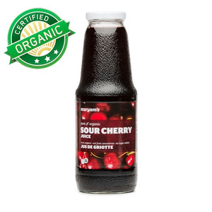 Organic Sour Cherry Juice, Not From Concentrate 1L - Maryam