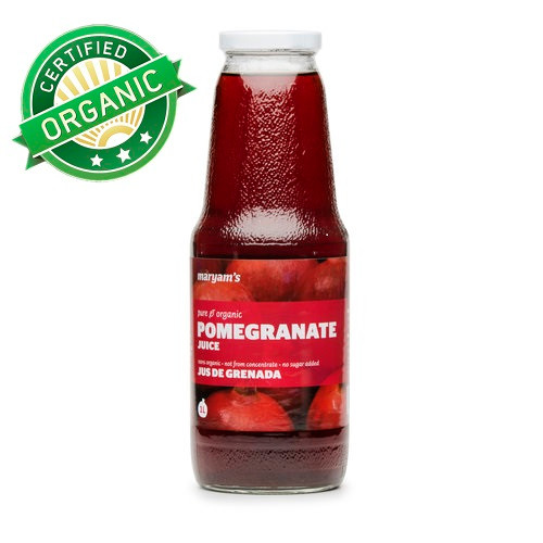 Organic Pomegranate Juice, Not From Concentrate آب انار (1L) Maryam