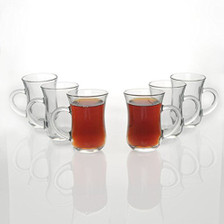 Tea Glasses with Handle Set of 6 Gift Box - Pasabahce