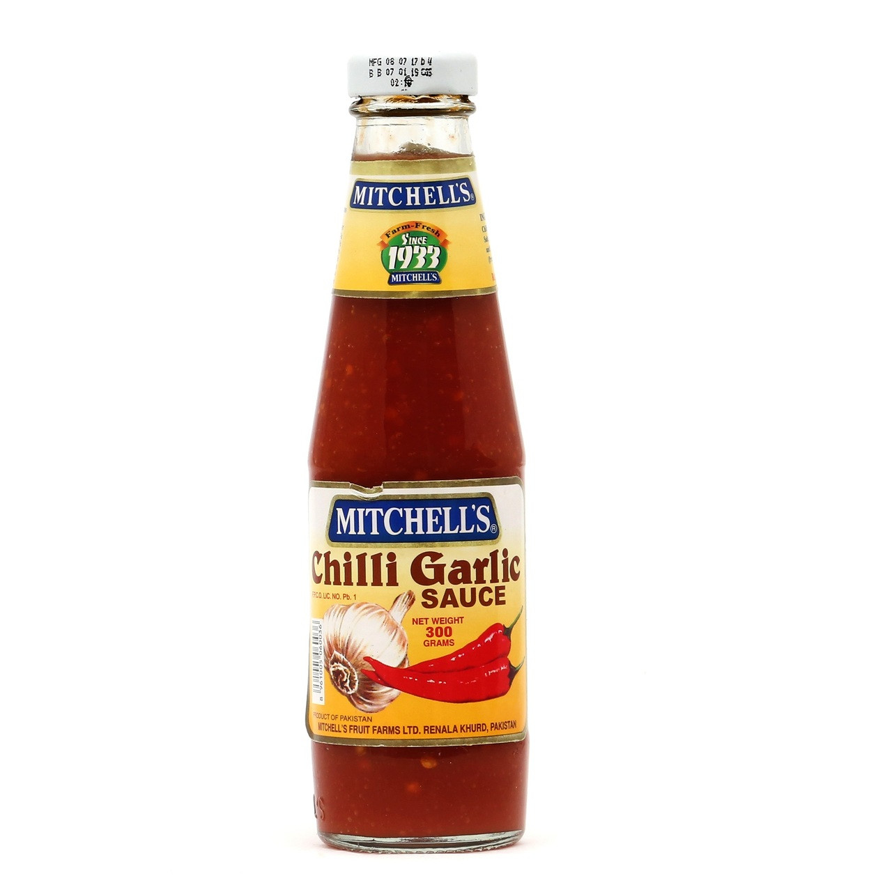 Chilli Garlic Sauce 300 gr Mitchell's DIZIN Online Store