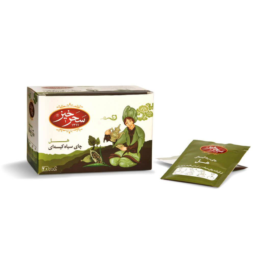 Cardamom Black Tea Bag 20 Envelope - Sahar Khiz - DIZIN Online Store