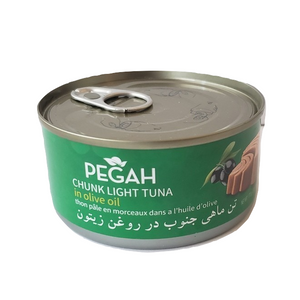Easy open Chunk Light Tuna Fish in Olive Oil (تن ماهی جنوب در روغن زیتون) 170 gr - Pegah