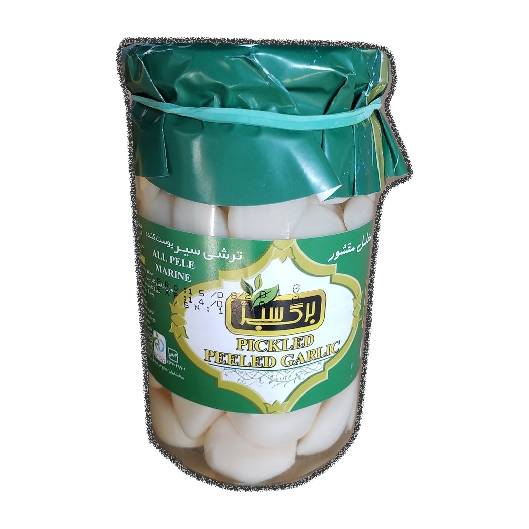 Pickled Peeled Garlic 700 gr Green Leaves DIZIN Online Store