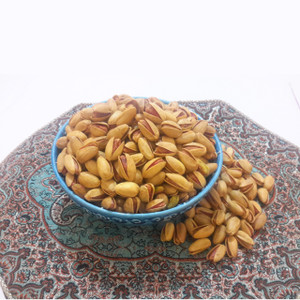 Long Roasted Salted Saffron Pistachios  with Lime (Akbari) (1/2 lb)