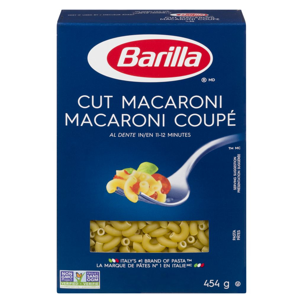 Cut Macaroni (ELBOWS PASTA) 454g Barilla DIZIN Online Store
