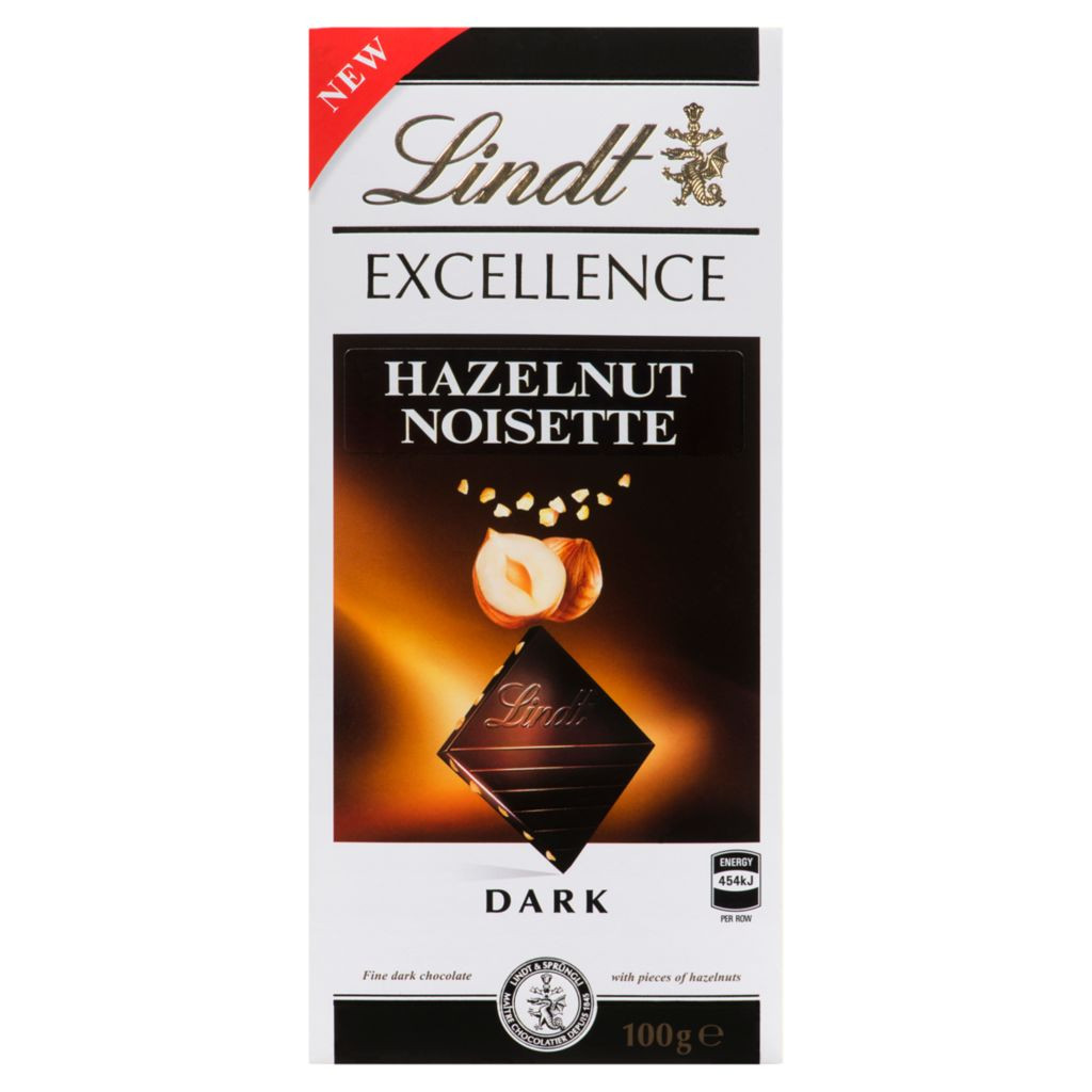 Dark Chocolate with Hazelnut 100 g - LINDT - DIZIN Online Store