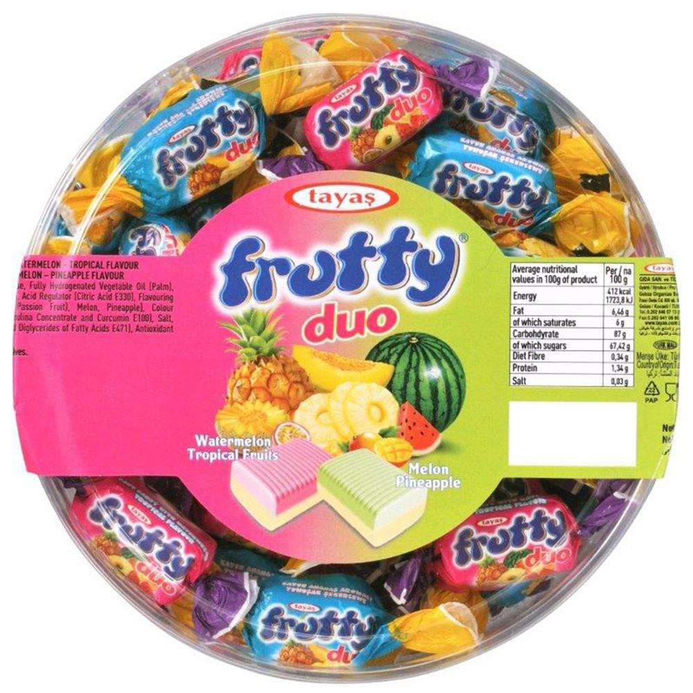 Assorted Soft Tropical Fruit Chewy Candy 1000gr Tayas DIZIN Online