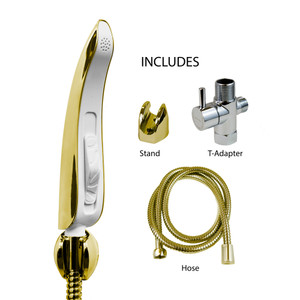 Luxe Bidet Neo 70 Handheld Bidet Diaper Sprayer with Complete Set (Gold Trim)