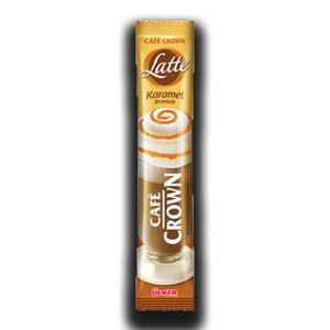 Cafe Crown Latte Caramel Flavored Instant Coffee 17g - Ulker