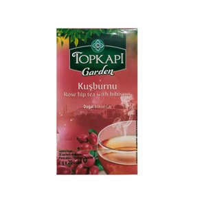 Rosehip Tea with Habiscus 20 Sachet چای ترش با گل رز - Topkapi