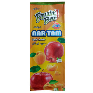 Apple Apricot Fruit bar (لواشک سیب و زردآلو) 100gr - Nartam